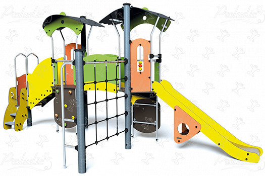 J3845 aires de jeux structures multi-activités / jeux multifonctions diabolo image 3d