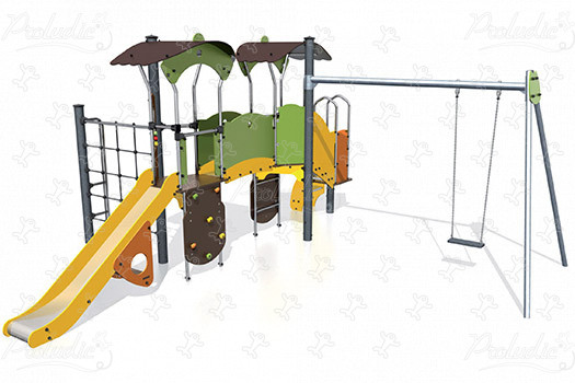J3846 aires de jeux structures multi-activités / jeux multifonctions diabolo image 3d