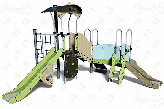 J3851-C aires de jeux structures multi-activités / jeux multifonctions diabolo image 3d