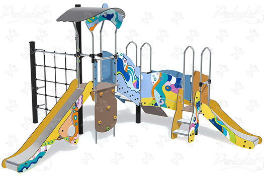 J3851-GO aires de jeux structures multi-activités / jeux multifonctions diabolo image 3d