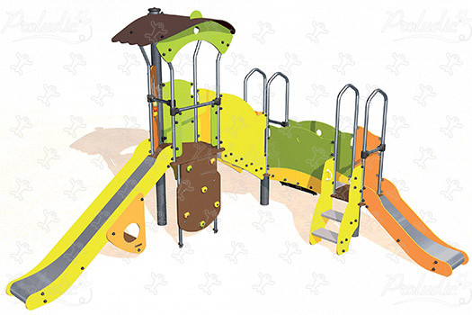 J3855 aires de jeux structures multi-activités / jeux multifonctions diabolo image 3d
