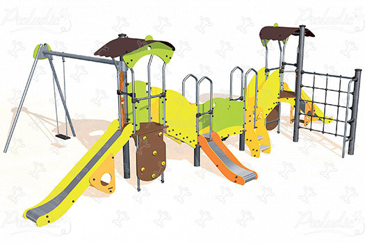 J3859 aires de jeux structures multi-activités / jeux multifonctions diabolo image 3d