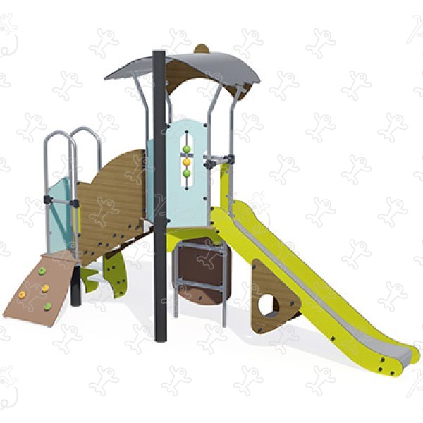 J3861-C aires de jeux structures multi-activités / jeux multifonctions diabolo image 3d