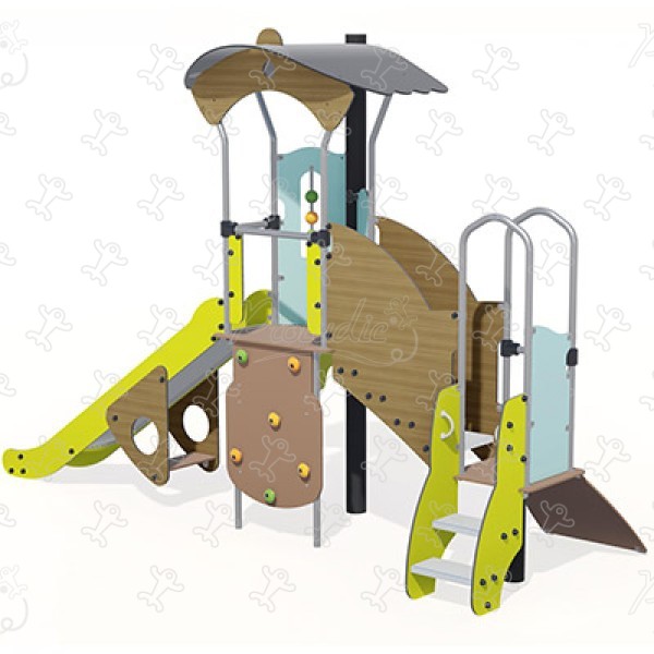 J3861-C aires de jeux structures multi-activités / jeux multifonctions diabolo image 3d