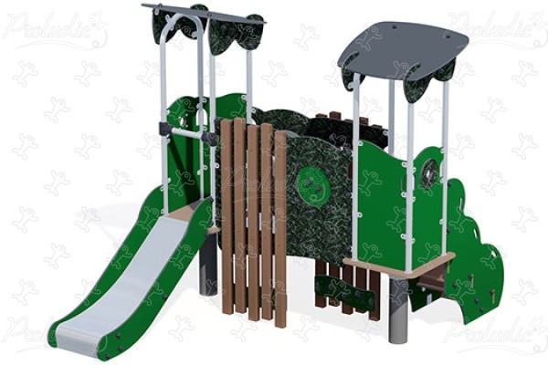 J38702-HDPE® aires de jeux structures multi-activités / jeux multifonctions diabolo baby image 3d