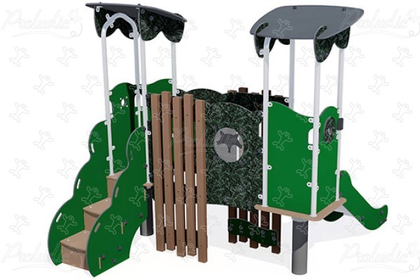 J38702-HDPE® aires de jeux structures multi-activités / jeux multifonctions diabolo baby image 3d