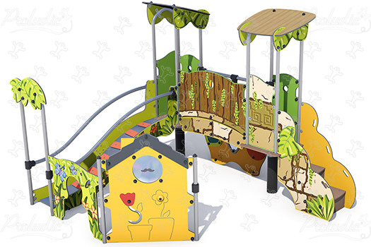 J38705-GA® aires de jeux structures multi-activités / jeux multifonctions diabolo baby image 3d