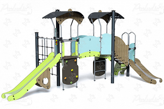 J3873-C aires de jeux structures multi-activités / jeux multifonctions diabolo image 3d