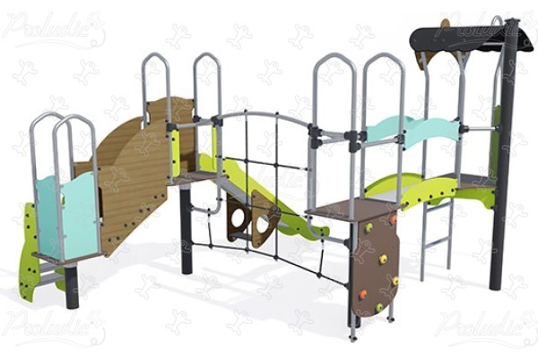 J3874-C® aires de jeux structures multi-activités / jeux multifonctions diabolo image 3d