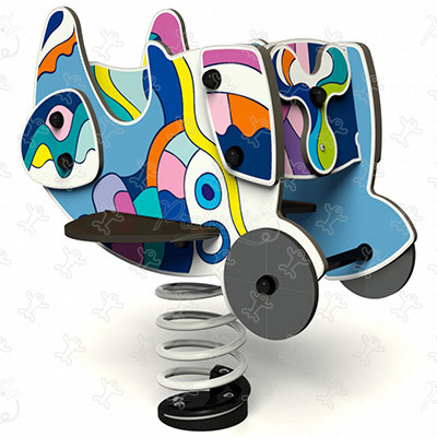 Looping J3961-GO® aires de jeux grafic games pour des aires de jeux personnalisées finition océane image 3d