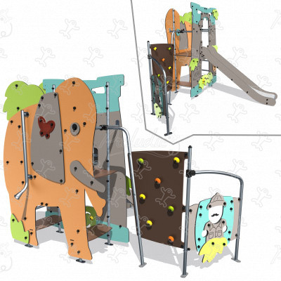 Éléphant J4041 aires de jeux jeux thématiques aventure image 3d