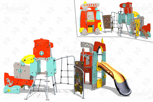 Ville ludique J4080 aires de jeux jeux thématiques city image 3d