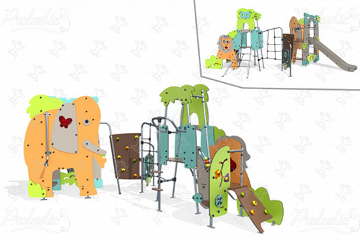 Jungle J4091 aires de jeux jeux thématiques aventure image 3d