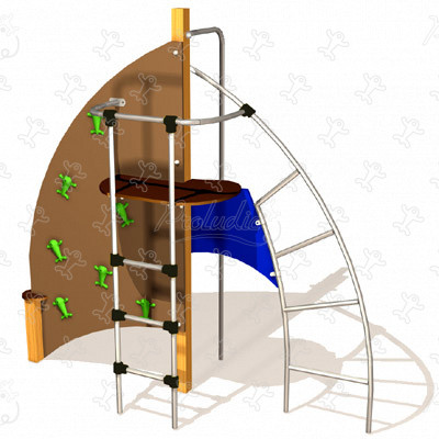 Apollo J410 aires de jeux jeux d'équilibre & jeux à grimper structures à grimper image 3d