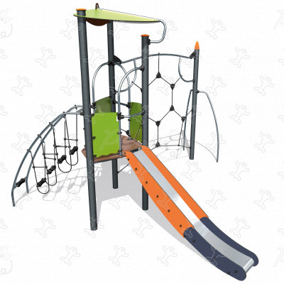 J45205 aires de jeux structures multi-activités / jeux multifonctions biibox image 3d
