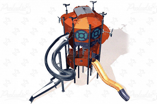 Tour octogonale J47101 aires de jeux jeux thématiques metropolis image 3d