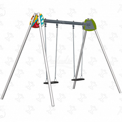 2 sièges plats J472-GE aires de jeux grafic games pour des aires de jeux personnalisées finition etnik image 3d