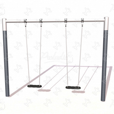2 sièges plats J478 aires de jeux jeux classiques balançoires / portiques image 3d