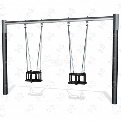2 sièges bébé J481 aires de jeux jeux classiques balançoires / portiques image 3d