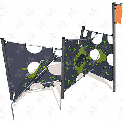 J48304 aires de jeux jeux d'équilibre & jeux à grimper structures à grimper image 3d
