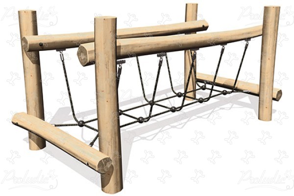 Passerelle filet J4902 aires de jeux jeux d'équilibre & jeux à grimper parcours image 3d