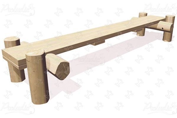 Passerelle J4906 aires de jeux jeux d'équilibre & jeux à grimper parcours image 3d