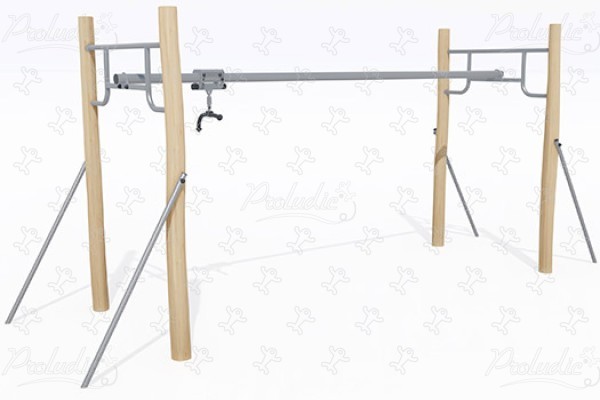 Aérogliss J4911 aires de jeux jeux dynamiques jeux traditionnels en bois image 3d