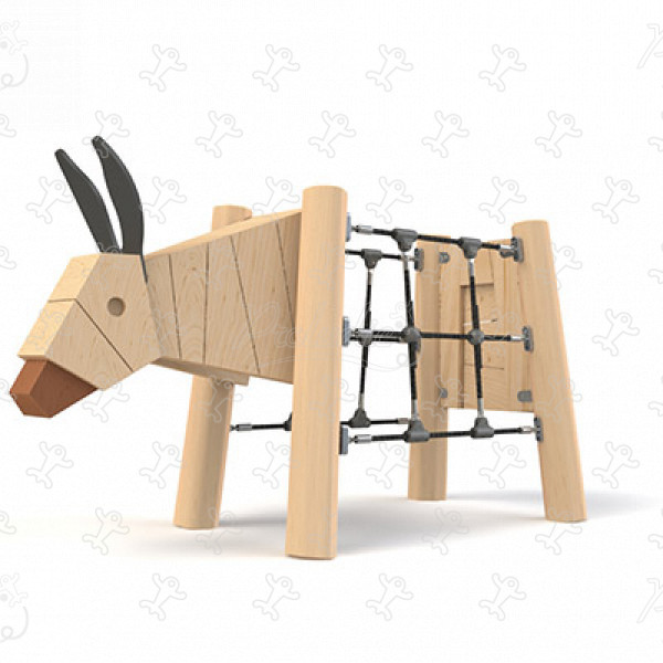 Âne J49110® aires de jeux jeux en bois naturel durable origin’ animaux image 3d
