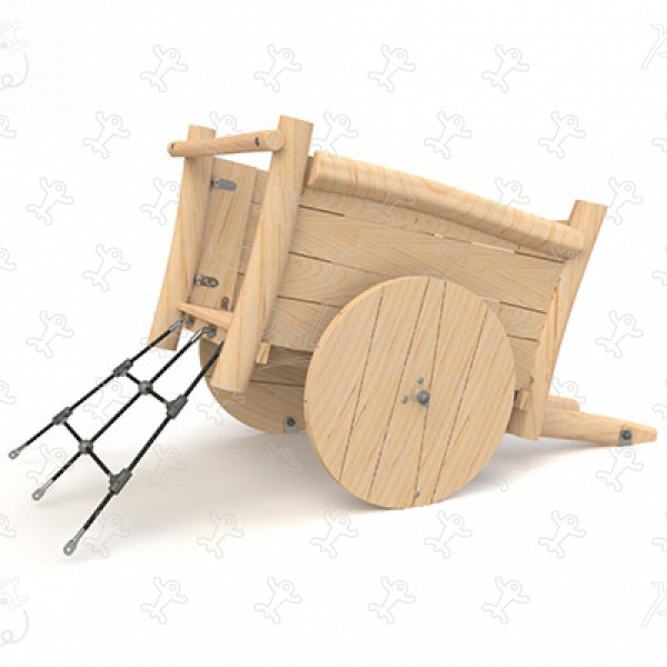 Charrette J49112® aires de jeux jeux en bois naturel durable origin’ véhicules et transport image 3d