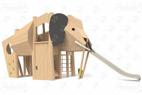 Éléphant J49118® aires de jeux jeux en bois naturel durable origin’ animaux image 3d