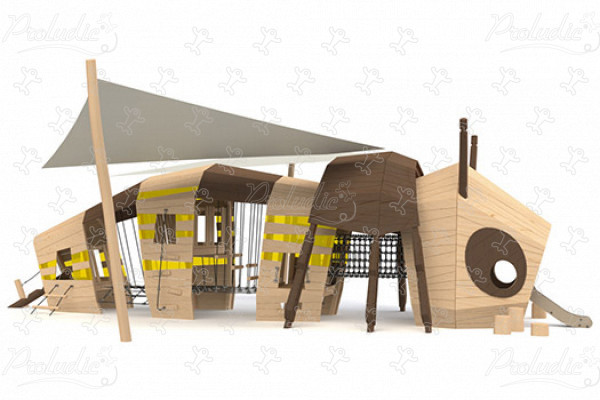 Abeille J49119® aires de jeux jeux en bois naturel durable origin’ animaux image 3d