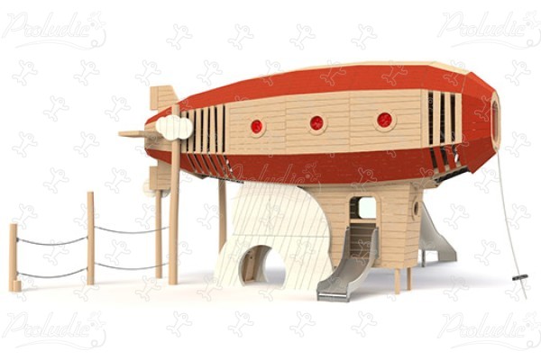 Dirigeable J49135 aires de jeux jeux en bois naturel durable origin’ véhicules et transport image 3d