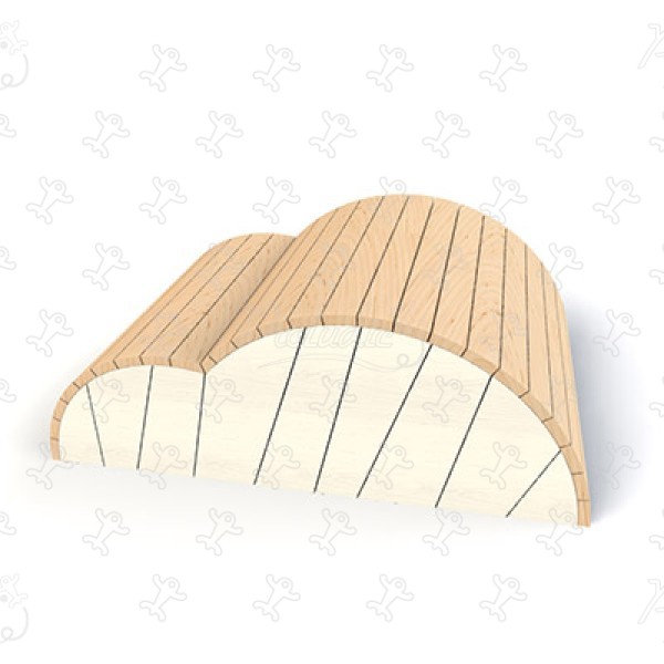 Nuage J49165® aires de jeux jeux d'équilibre & jeux à grimper parcours image 3d