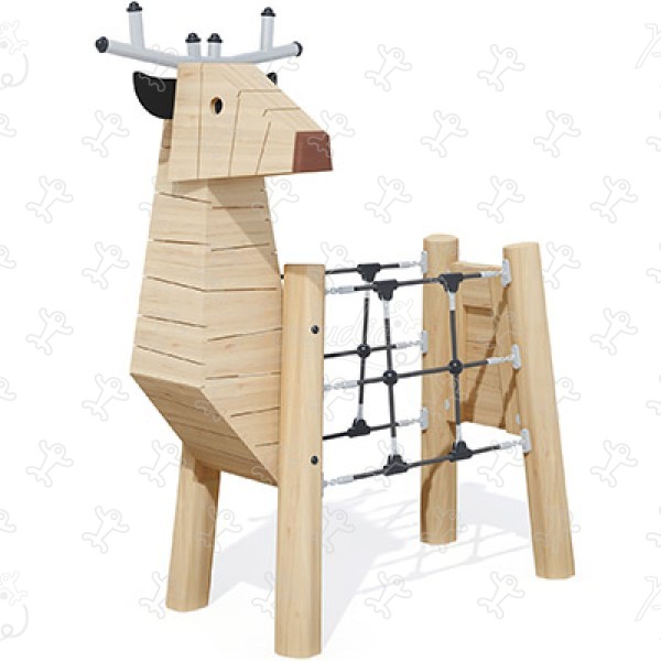 Petit cerf J49168® aires de jeux jeux en bois naturel durable origin’ animaux image 3d