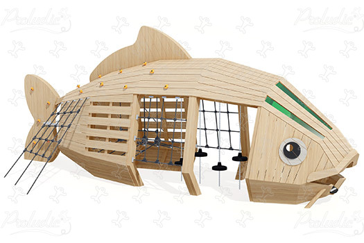 Carpe J49179 aires de jeux jeux en bois naturel durable origin’ animaux image 3d