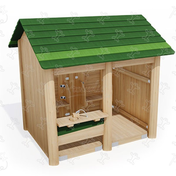 Chalet J49193® aires de jeux jeux classiques cabanes / maisonnettes image 3d