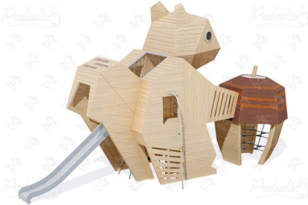 Écureuil J49196® aires de jeux jeux en bois naturel durable origin’ animaux image 3d