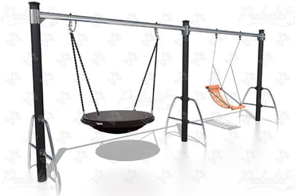 Nacelle, 1 siège inclusif J492 aires de jeux jeux classiques balançoires / portiques image 3d