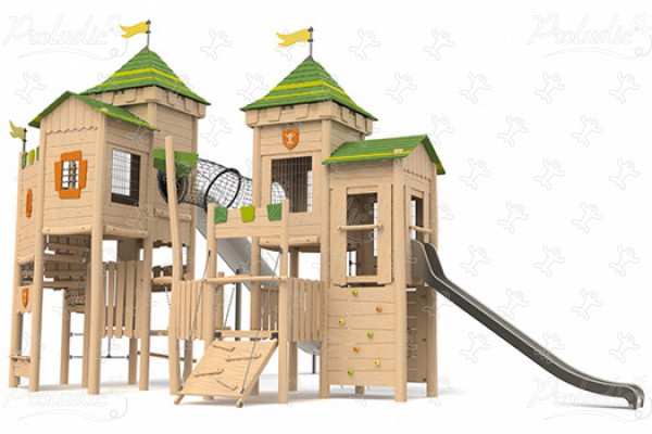 Seigneurie J49200® aires de jeux jeux en bois naturel durable origin’ origin&rsquo; / bois naturel durable image 3d
