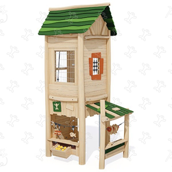 Poissonnerie J49211® aires de jeux jeux en bois naturel durable origin’ origin&rsquo; / bois naturel durable image 3d