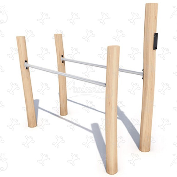 Barres parallèles J4923 sport & fitness acti'fun fitness bois image 3d