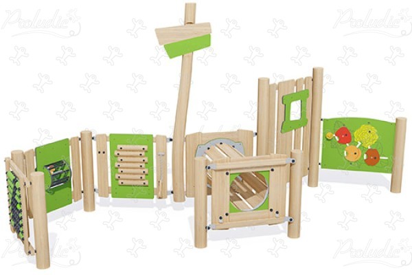 Clairière ludique J49251® aires de jeux jeux en bois naturel durable origin’ origin&rsquo; / bois naturel durable image 3d