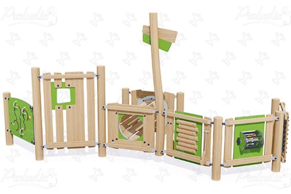 Clairière ludique J49251® aires de jeux jeux en bois naturel durable origin’ origin&rsquo; / bois naturel durable image 3d