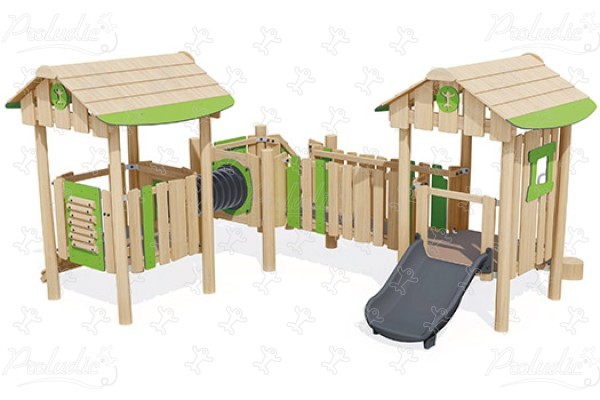 J49254® aires de jeux jeux en bois naturel durable origin’ origin&rsquo; / bois naturel durable image 3d