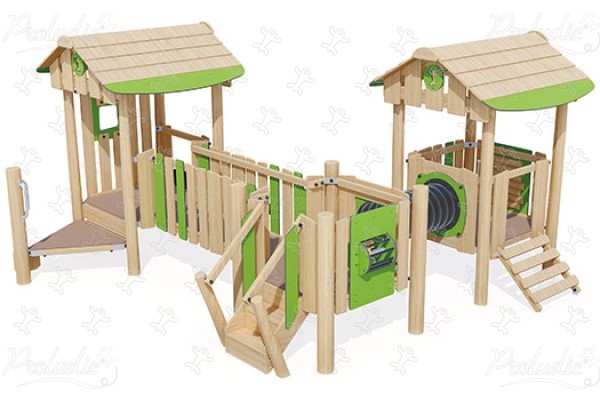 J49254® aires de jeux jeux en bois naturel durable origin’ origin&rsquo; / bois naturel durable image 3d
