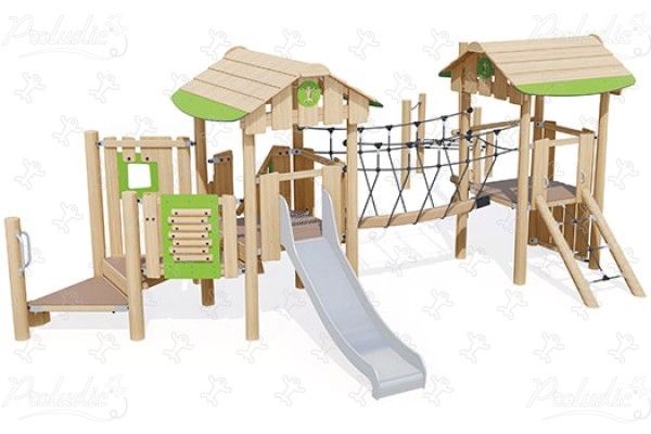 J49255® aires de jeux jeux en bois naturel durable origin’ origin&rsquo; / bois naturel durable image 3d