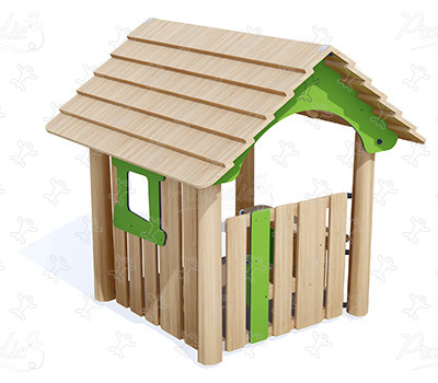 Cabanon des villes J49259 aires de jeux jeux classiques cabanes / maisonnettes image 3d