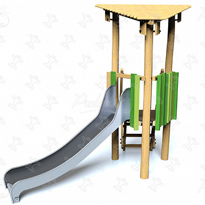 J4930-V aires de jeux jeux en bois naturel durable origin’ origin’ / bois naturel durable image 3d