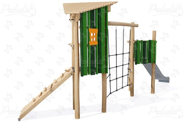 J4932-V aires de jeux jeux en bois naturel durable origin’ origin&rsquo; / bois naturel durable image 3d