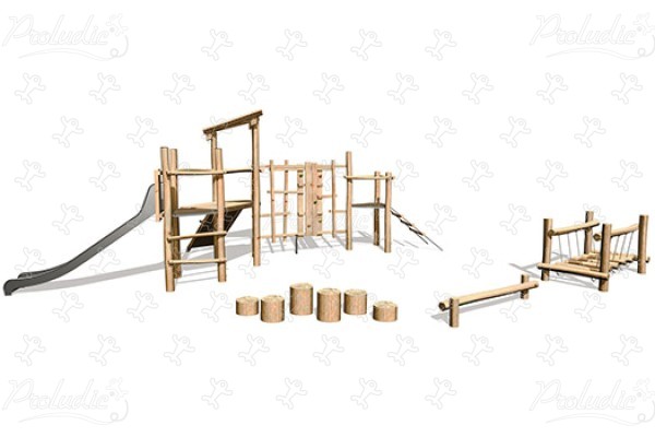 J4934 aires de jeux jeux en bois naturel durable origin’ origin&rsquo; / bois naturel durable image 3d